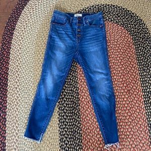 Madewell 10’ high-rise skinny crop jeans